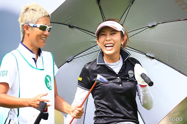 2016年 日本女子プロゴルフ選手権大会コニカミノルタ杯 事前 金田久美子 笑いすぎて目がなくなっちゃった