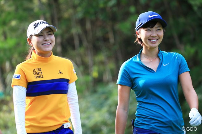 2016年 ミヤギテレビ杯ダンロップ女子オープン 2日目 横峯さくら 葭葉ルミ