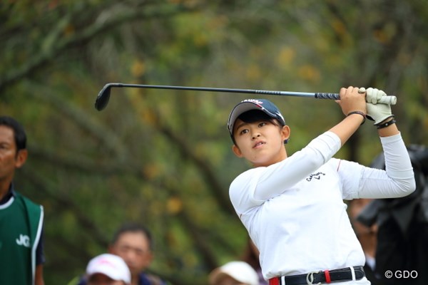 2016年 日本女子オープンゴルフ選手権競技 3日目 長野未祈 アマチュアの15歳・長野未祈が単独首位で最終日を迎える
