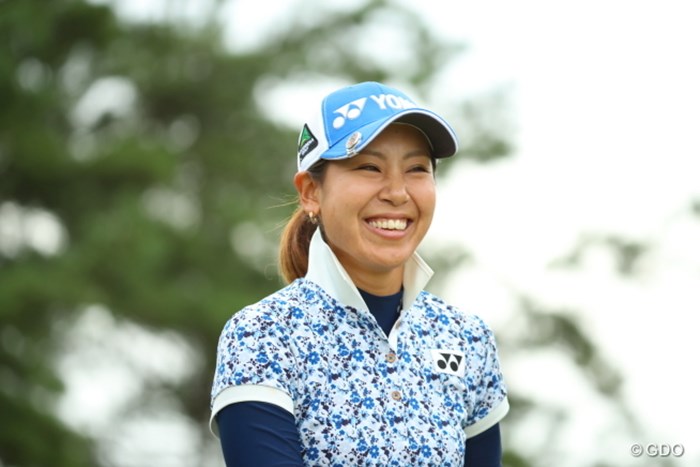屈託のない笑顔。 2016年 日本女子オープンゴルフ選手権競技 3日目 若林舞衣子
