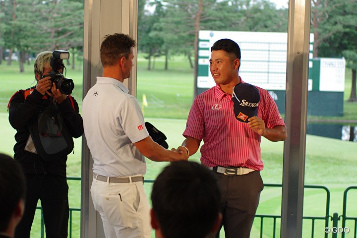 2016年 日本オープンゴルフ選手権競技 事前 アダム・スコット 松山英樹