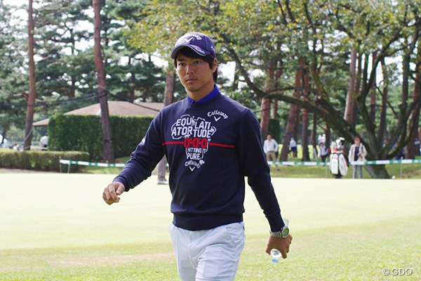 2016年 日本オープンゴルフ選手権競技 事前 石川遼 昼前に会場に現れた石川遼は、クラブは握らず、記者会見だけを行った