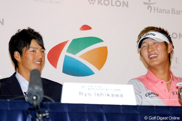 2009年 韓国オープン 事前 石川遼＆ダニー・リー 「マスターズ」の練習ラウンドでも共にプレーした石川遼とD.リーの直接対決が決定した