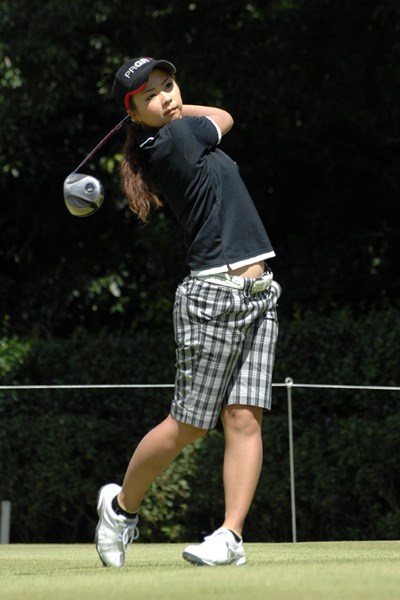 2009年 日本女子プロゴルフ選手権コニカミノルタ杯 初日 菊地絵理香 何としてでも予選を通過したい菊池