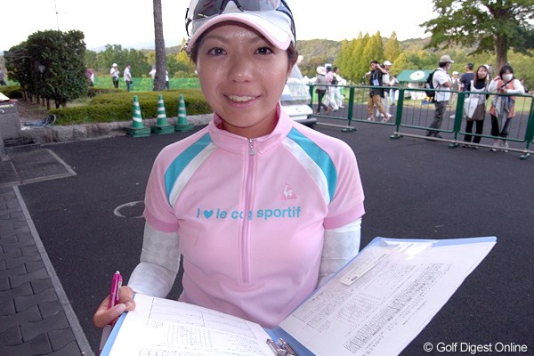 2009年 日本女子プロゴルフ選手権大会コニカミノルタ杯初日 中村香織 2オーバーの21位タイという上々の滑り出しを見せた中村香織