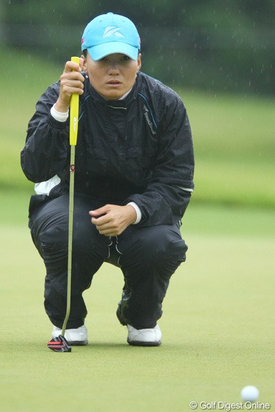 2009年 日本女子プロゴルフ選手権コニカミノルタ杯 3日目 飯田マリア 初めての最終組に「すごく勉強になったし良かった。（諸見里、上原の）集中力がすごい」と興奮気味の飯田マリア