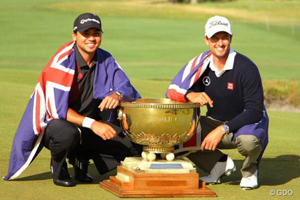 2016年 ISPSハンダ ゴルフワールドカップ 事前 ジェイソン・デイ アダム・スコット 前回の2013年大会は開催地のオーストラリアが“黄金ペア”でW杯制覇を果たした