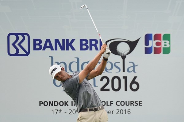 2016年 BANK BRI-JCBインドネシアオープン 2日目 ジョハネス・ヴィーアマン 予選2日間で3イーグルを決めたヴィーアマンが首位に並んだ ※アジアンツアー提供