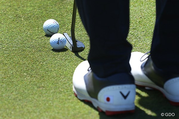 2017年 ISPSハンダ ゴルフワールドカップ 事前 松山英樹 石川遼 石川遼はキャロウェイ製とダンロップスポーツ製のボールを打って感触を確かめていた