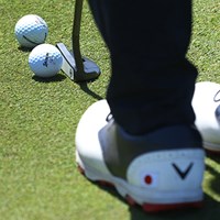 石川遼はキャロウェイ製とダンロップスポーツ製のボールを打って感触を確かめていた 2017年 ISPSハンダ ゴルフワールドカップ 事前 松山英樹 石川遼