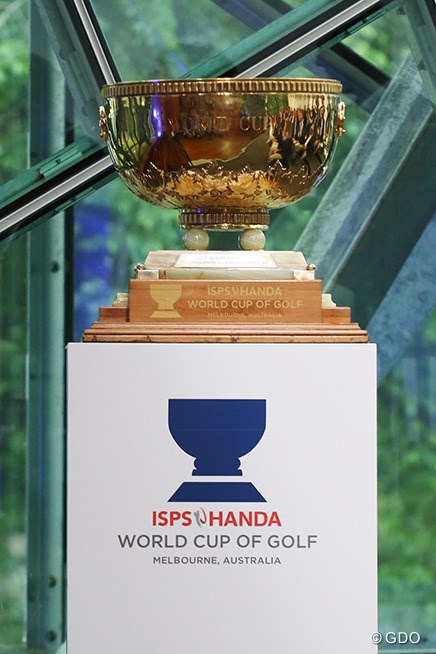 チームに授与される優勝杯はかなり大きい 2017年 Ispsハンダ ゴルフワールドカップ 事前 火曜 ワールドカップ フォトギャラリー Gdo