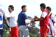 2017年 ISPSハンダ ゴルフワールドカップ 初日 石川遼 松山英樹