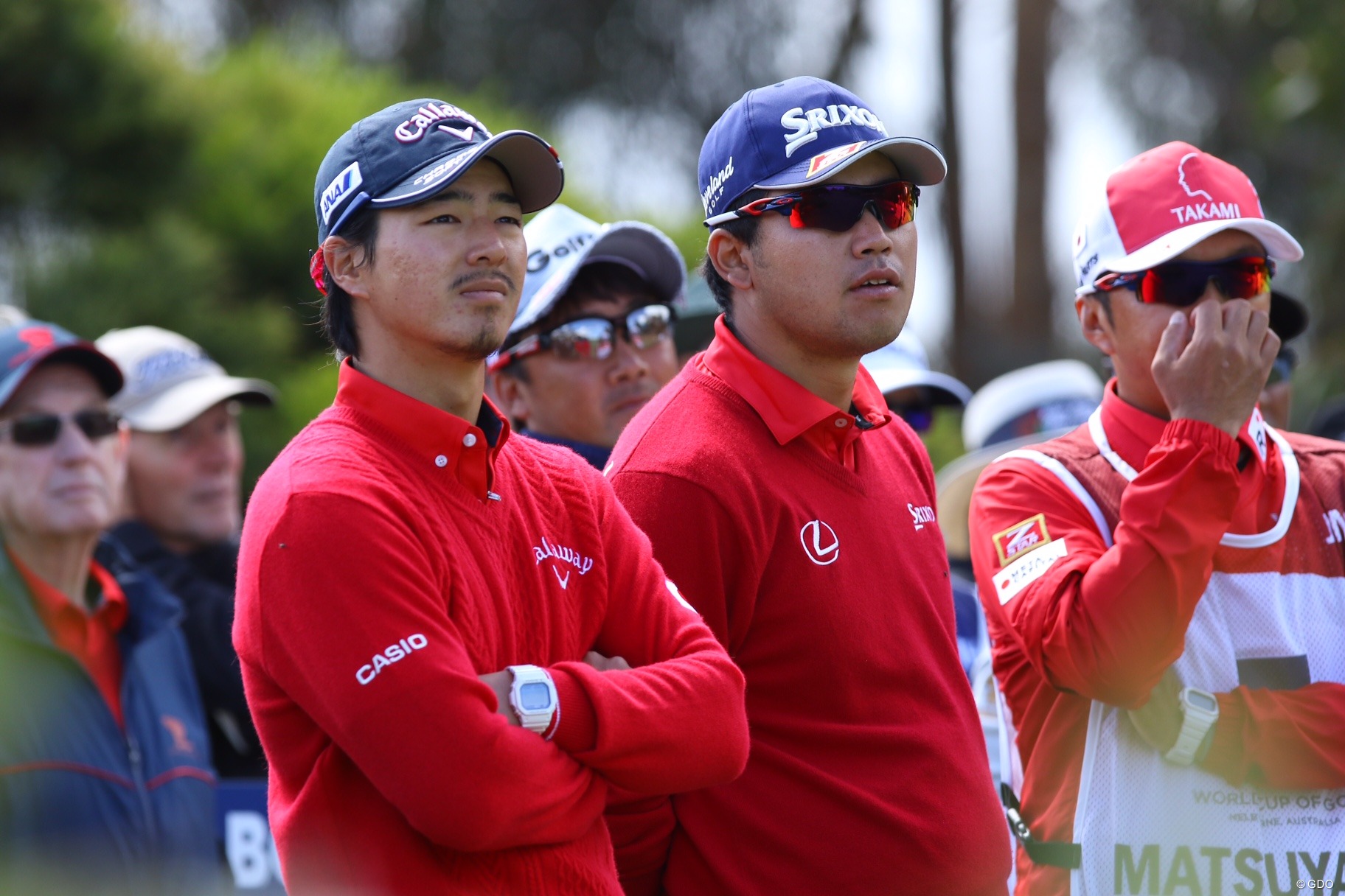 大会2日目を戦う日本代表の松山英樹と石川遼 16年 Ispsハンダ ゴルフワールドカップ 2日目 松山英樹 石川遼 フォトギャラリー Gdo