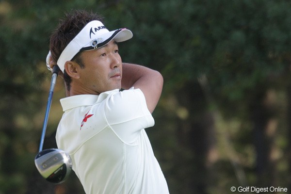久保谷健一 淡々とプレーし首位タイとなった久保谷健一「やっぱりラッキーなゴルフです」