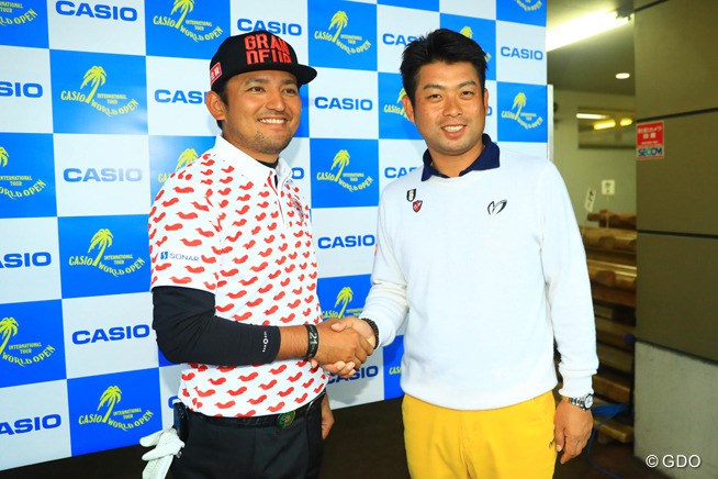 2016年 カシオワールドオープンゴルフトーナメント 最終日 正岡竜二（左）と池田勇太