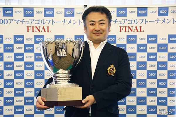 GDOアマチュアゴルフトーナメント シングルス戦のエキスパートクラスで優勝した内藤貴嗣さん