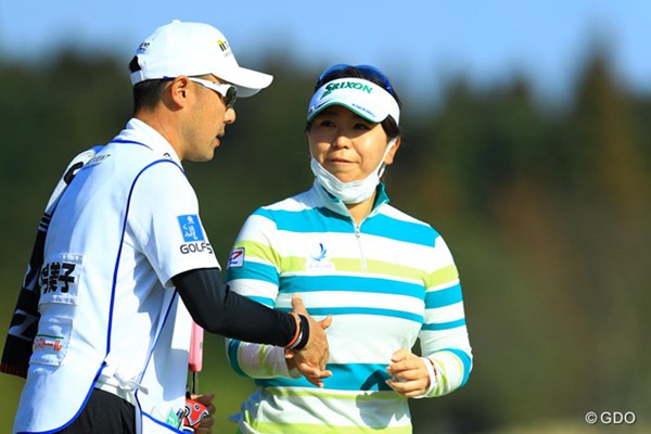 2017年 Tポイントレディス ゴルフトーナメント 初日 吉田弓美子 昨季終盤に長期離脱を強いられた吉田弓美子。今季3試合目でようやくアンダーパーを記録した