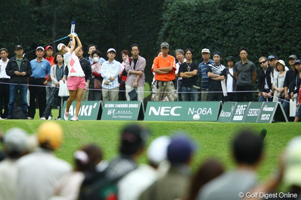 2009年 日本女子オープン3日目 上田桃子 まだまだ本調子ではないとは言え、さすがの安定感です。
