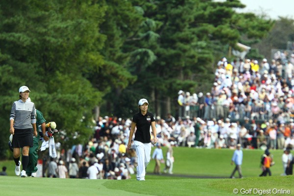 2009年 日本女子オープン最終日 チ・ウンヒ＆李知姫