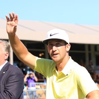 表彰式では大歓声に笑顔で手を挙げた 2017年 バレロテキサスオープン 最終日 ケビン・チャッペル