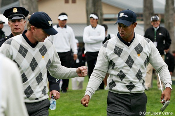 2009年 ザ・プレジデンツカップ3日目 T.ウッズ＆S.ストリッカー