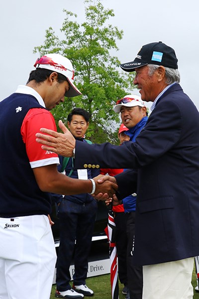 松山英樹が日本人初世界ランク3位浮上に青木功JGTO会長が賛辞を送った※画像は17年「ワールドカップ」