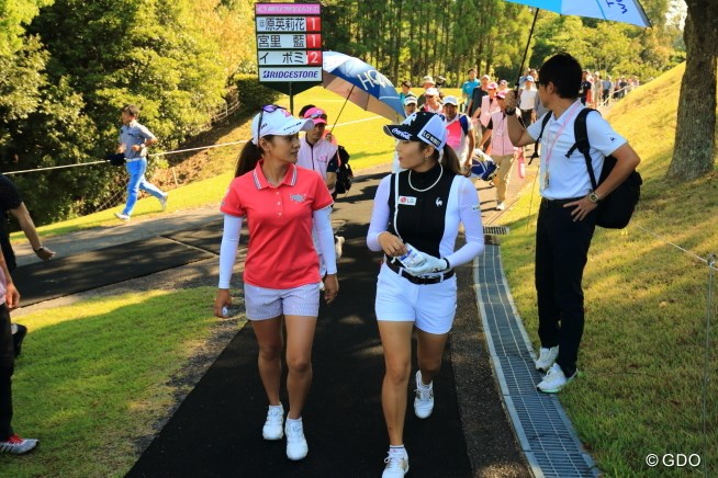 2017年 中京テレビ・ブリヂストンレディスオープン 2日目 宮里藍＆イ・ボミ