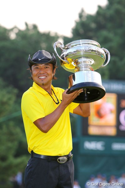 2009年 日本オープンゴルフ選手権競技 事前 片山晋呉 昨年大会は片山晋呉が制し、永久シード獲得となる通算25勝目を達成した