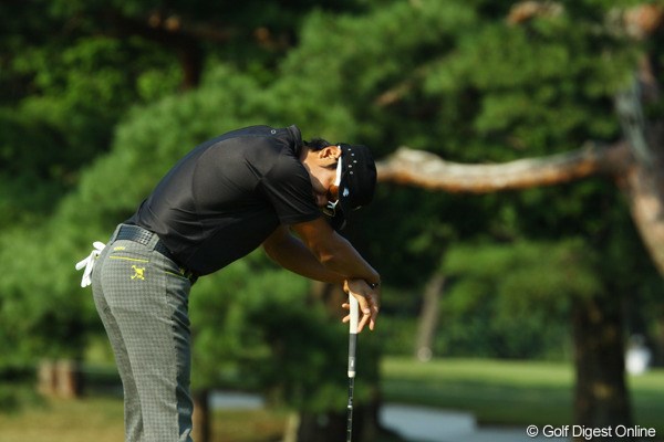 2009年 日本オープンゴルフ選手権競技 初日 矢野東 大事なパーパットを外してガッカリ。ストレスの溜まる、耐えなければならないゴルフも日本オープンの見どころかも