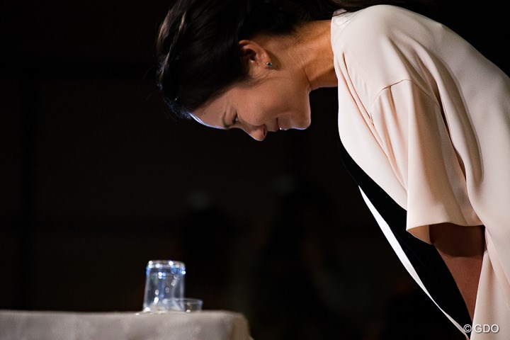 2017年 サントリーレディスオープンゴルフトーナメント 事前 引退記者会見 宮里藍