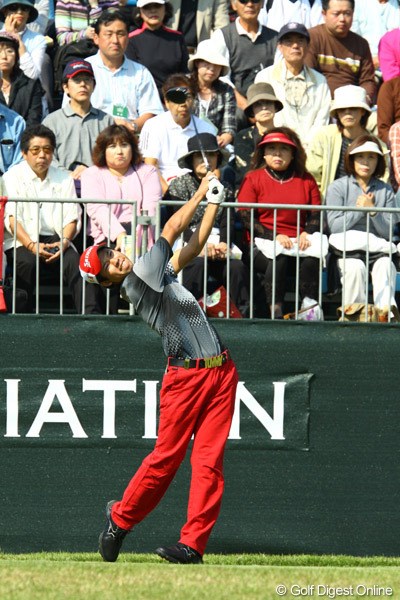 2009年 日本オープンゴルフ選手権競技 2日目 松山英樹 トータルイーブンパーは、首位と3打差。狙うはベストアマ？それとも優勝