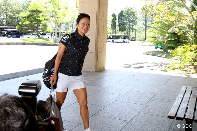 引退表明の宮里藍が練習ラウンド「良い休みを過ごせた」
