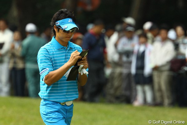 2009年 日本オープンゴルフ選手権競技 3日目 石川遼 スコアカード 「へっへっへっ～、7バーディ、ノーボギーっと」