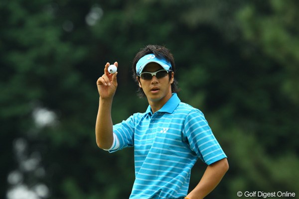 2009年 日本オープンゴルフ選手権競技 3日目 石川遼 応援ありがとう 明日も応援、ヨロシクっ！