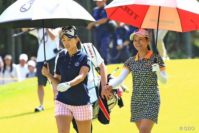 2017年 サントリーレディスオープンゴルフトーナメント 2日目 上田桃子 宮里藍