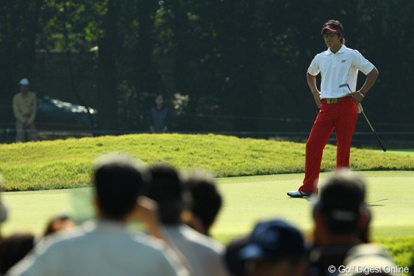 2009年 日本オープンゴルフ選手権競技 最終日 石川遼9番グリーン 「ほんと、パターが入らないッス」