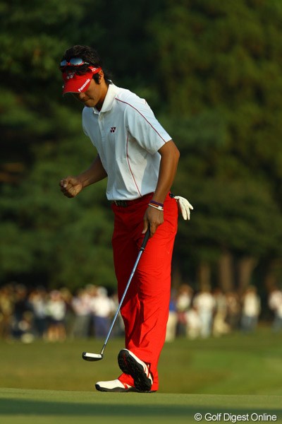2009年 日本オープンゴルフ選手権競技 最終日 石川遼17番バーディ