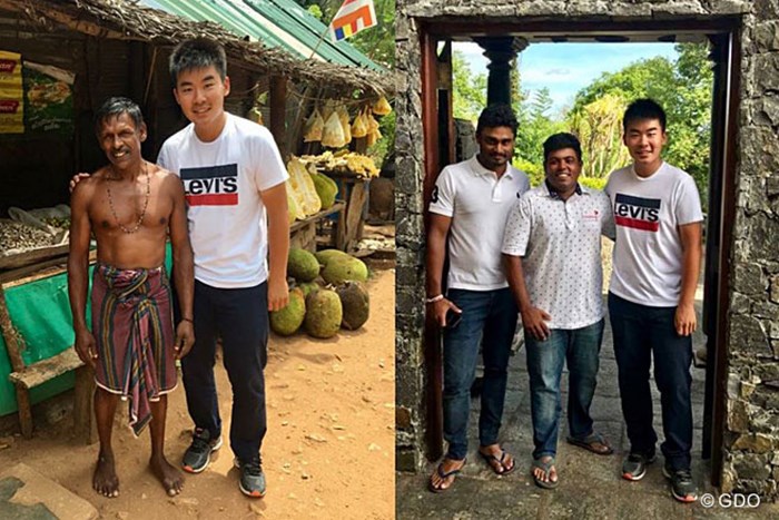 スリランカで出会った人々。一番左は果物屋さんです 川村昌弘