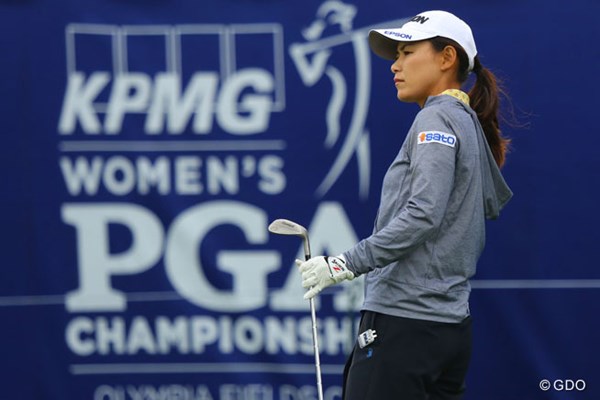 2017年 KPMG女子PGA選手権 事前 横峯さくら 横峯さくらは開幕前日にイン9ホールをプレーした