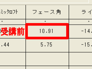 大川さんフェース角変化1 