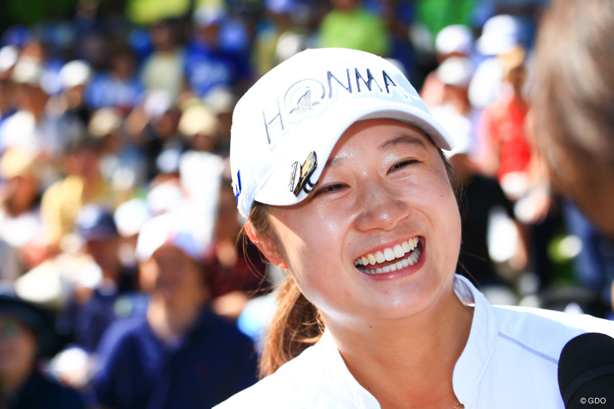 やっぱり初優勝は嬉しいよね 17年 北海道meijiカップ 最終日 森田遥 フォトギャラリー Gdo