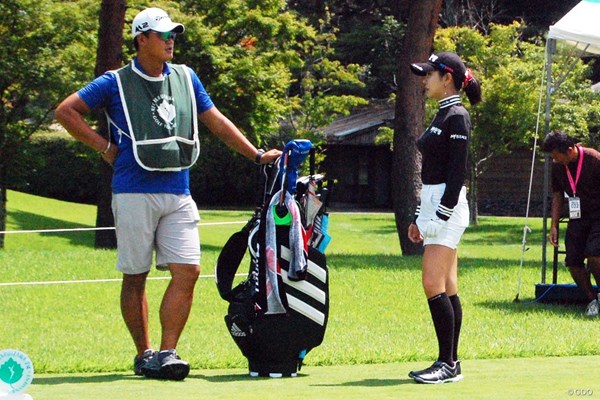 2017年 NEC軽井沢72ゴルフトーナメント 事前 アン・シネ 髪を30cm以上切ったアン・シネ
