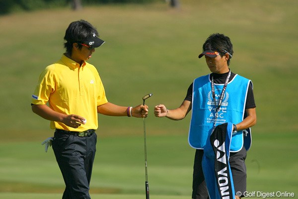 2009年 マイナビABCチャンピオンシップゴルフトーナメント 3日目 石川遼 この日は2バーディ2ボギーのパープレイ。それでも最終日最終組に入った石川遼