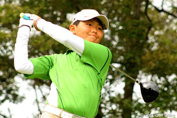 12歳の天才ゴルファー、加賀崎航太くん。タイガーも「素晴らしい」と感心しきりだった