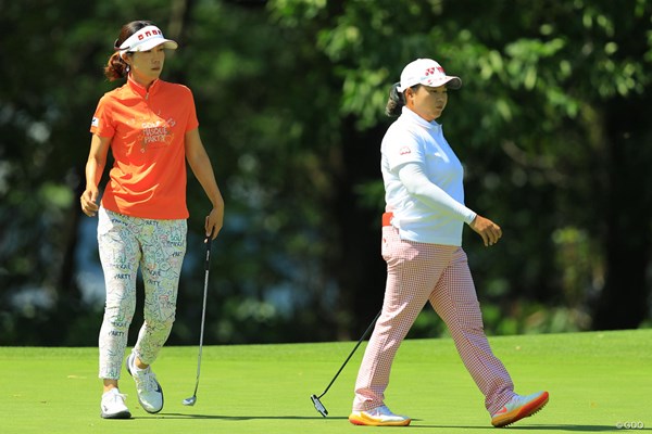 2017年 ニトリレディスゴルフトーナメント 3日目 李知姫 アン・ソンジュ 二人合わせて44勝ですか・・・今週もまた改めて、日本の女子ツアーは外国人選手を中心に回っているのだと改めて気付かされますね。