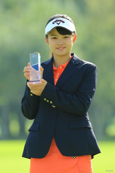2017年 ニトリレディスゴルフトーナメント 最終日 政田夢乃 唯一予選通過したアマチュアの政田さんがローアマ獲得です。