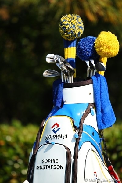 2009年 ミズノクラシック 初日 ソフィー・グフタフソンのキャディバック
