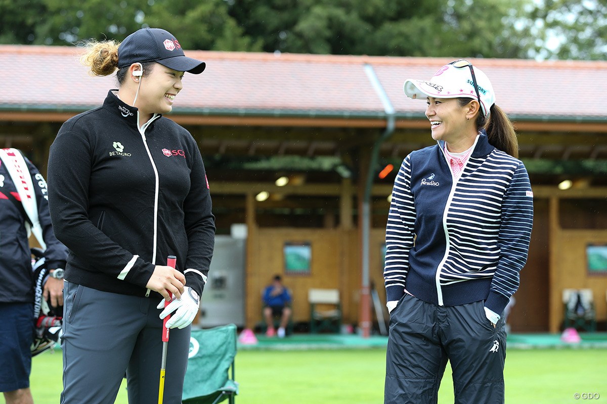 2017年 エビアン選手権 事前 アリヤ・ジュタヌガン 宮里藍