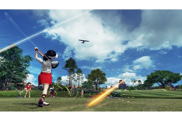 ゲームで遊んだ人ほど、ゴルフの上達が早いってほんと？ テレビゲームでゴルフが上手くなる！？ ※「New みんなのGOLF」プレー画面より