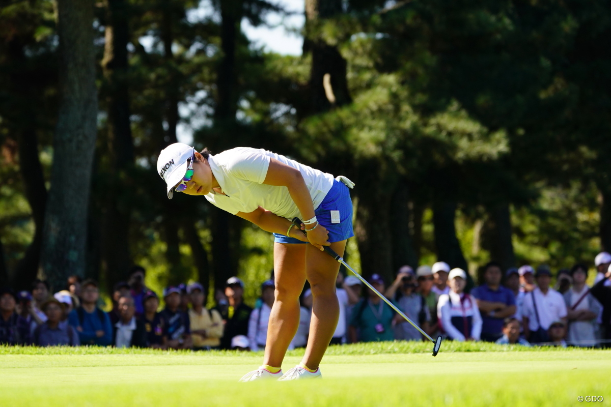 1日26ホールで7バーディ 畑岡奈紗が史上2人目の大会連覇へ首位
